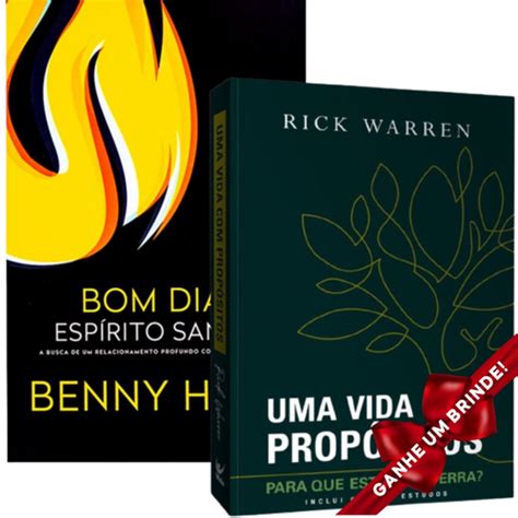 Combo Livro Bom Dia Esp Rito Santo Benny Hinn Livro Uma Vida