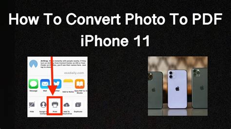 How To Convert Photo To Pdf On Iphone 11 Youtube