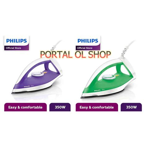 Jual SETRIKA PHILIPS GC122 GC 122 Diva GOSOKAN STRIKA HIJAU UNGU