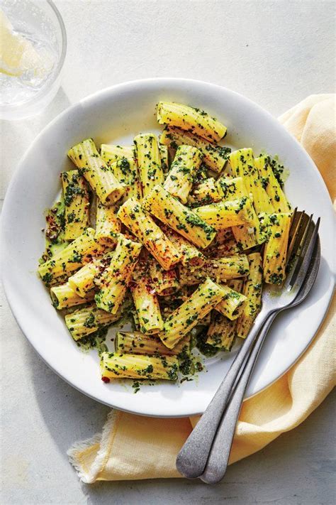 Rigatoni With Kale Pesto Whole Wheat Pasta Would Be A Tasty Option