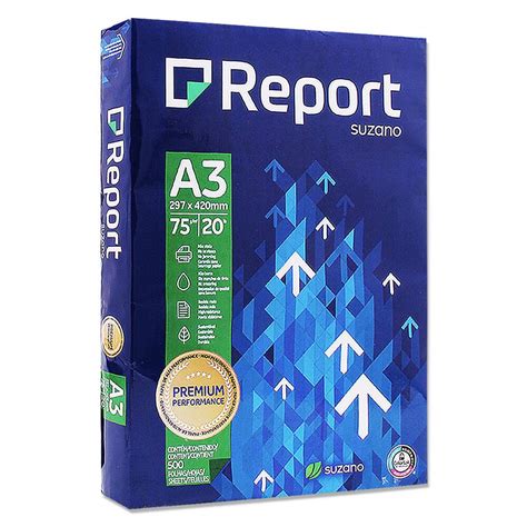 Papel Sulfite A3 Suzano Report Premium 500 Folhas