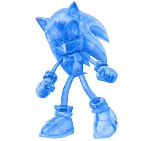 Clear Blue Sonic Render By Nibroc Rock On Deviantart