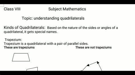 Understanding Quadrilateral Youtube