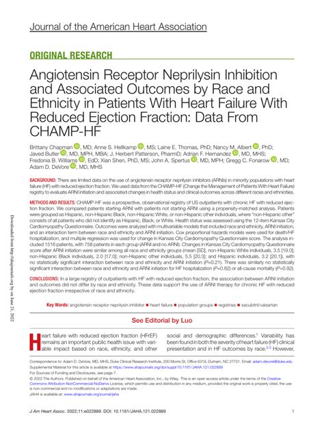 PDF Angiotensin Receptor Neprilysin Inhibition And Associated