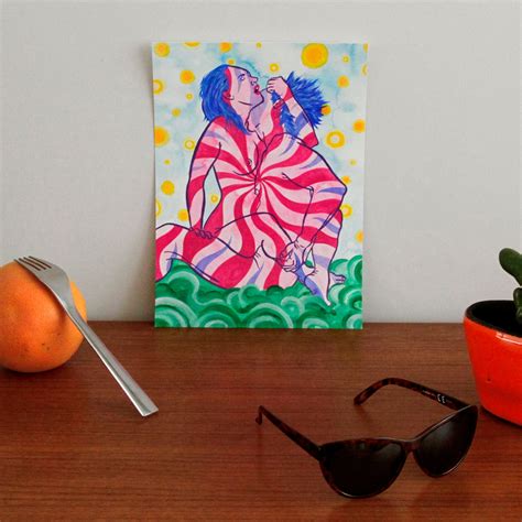 Erotic Art Print A4 Sensual Art Sexual Painting Romantic Etsy