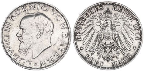 Bayern Deutsches Kaiserreich Mark Bayern Reichsmark D