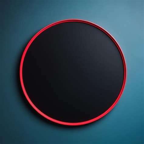 Premium Ai Image Colorful Minimalistic Round Picture Frame