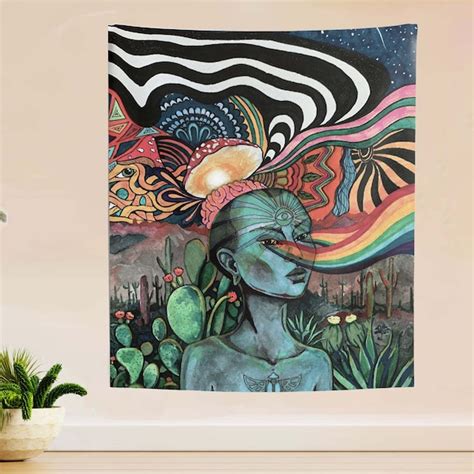 Psychedelic Tapestry - Etsy