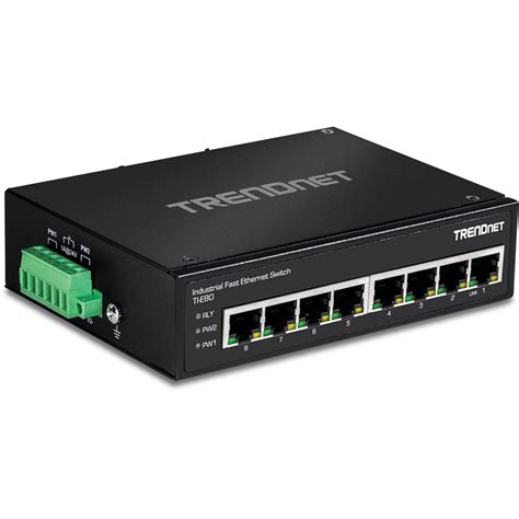 8-Port Industrial Fast Ethernet DIN-Rail Switch – Industrial Ethernet ...