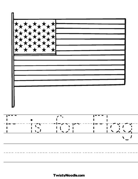 Free printable american flag worksheets