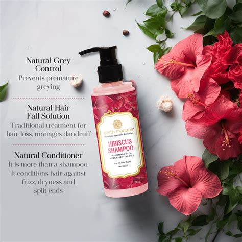 Hibiscus Shampoo For Healthy Hair Earth Mantraa