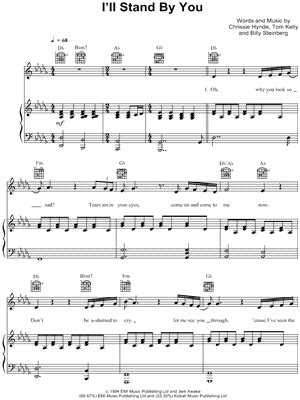 I Ll Stand By You Sheet Music Arrangements Available Instantly