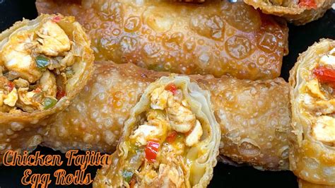 Chicken Fajita Egg Rolls Chickenfajita Wa Twist Recipe Youtube