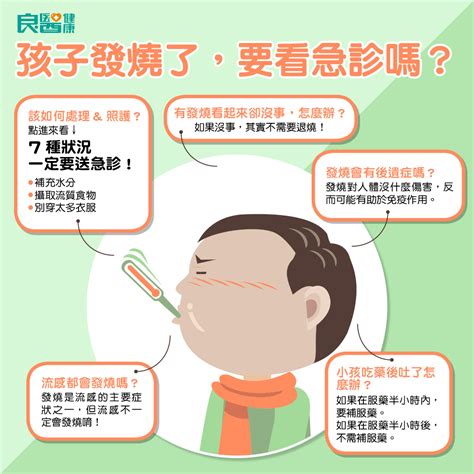 圖解秒懂》孩子發燒，要馬上送急診嗎？「這7種情況」一定要送！從處理到照護一次搞懂 良醫健康網