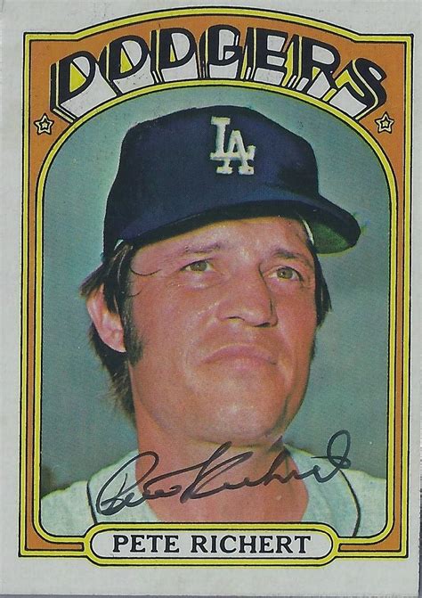 1972 Topps Pete Richert 649 Pitcher Autographed Bas Flickr