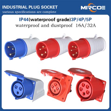 32A 3pin 4pin 5pin Industrial Plug Inudstrial Connector Coupler Panel