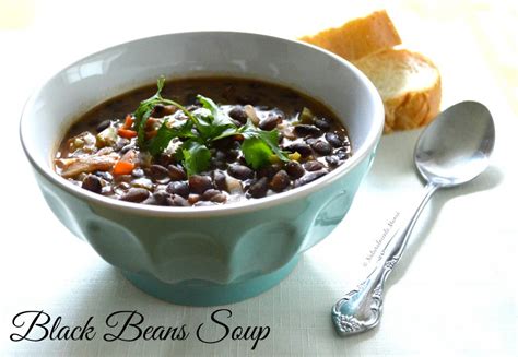 Vegetarian Black Beans Soup Recipe Naturalmente Mamá