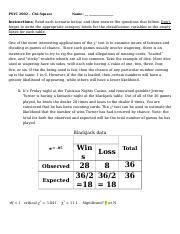 Week 11 Worksheet Docx PSYC 2002C Chi Square Name Instructions