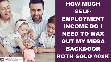 Max Out Your Mega Roth Solo K How Much Self Employment Income Do I