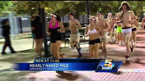 Chilly Night For Uc S Nearly Naked Mile Run Youtube