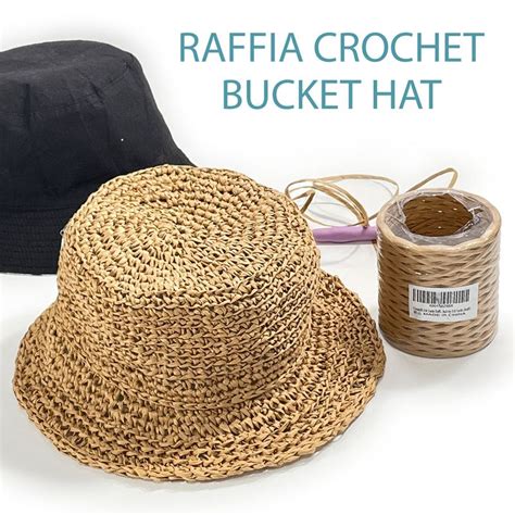 Raffia Crochet Bucket Hat Raffia Hat Pattern Crochet Hats Free