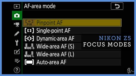 What Are The Focus Modes In The Nikon Z5 YouTube