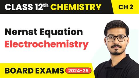 Nernst Equation Electrochemistry Class Chemistry Chapter