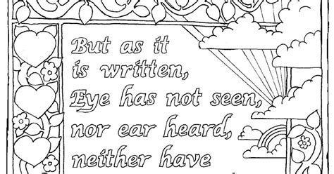 Coloring Pages For Kids By Mr Adron 1 Corinthians 29 Printable