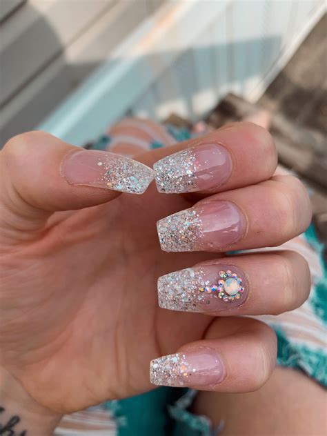 White Sparkly Nails Sparkly Nails White Sparkly Nails Nails