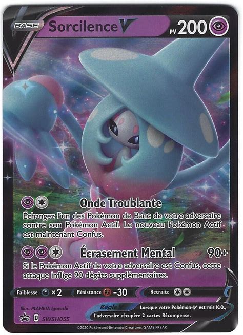 Carte Pokémon SWSH055 Sorcilence V NEUF VF eBay