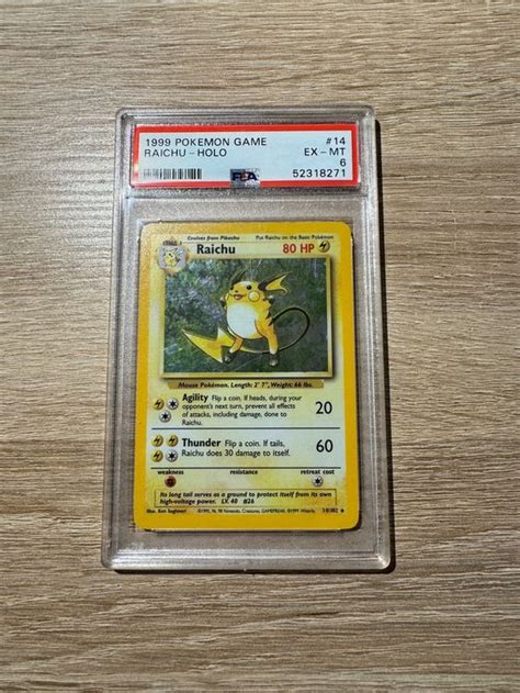 Pok Mon Raichu Holo Set Base Psa En Kaufen Auf Ricardo