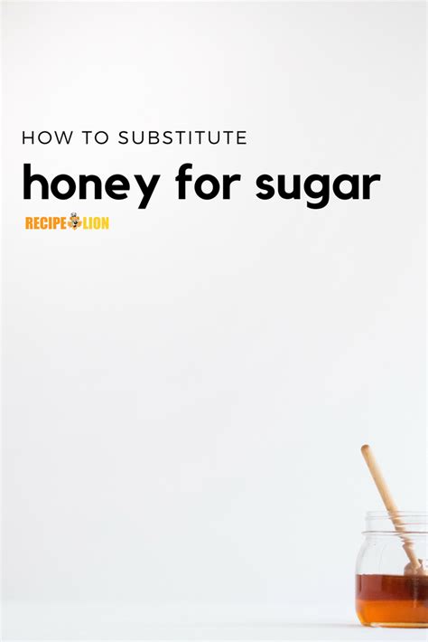 How to Substitute Honey for Sugar | Cooking substitutions, Cooking tips ...