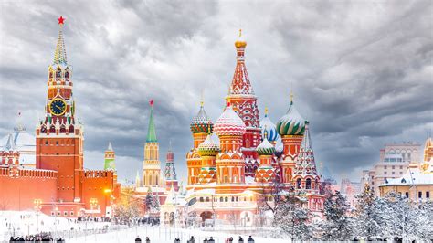 Russia Kremlin Red Square Winter Moscow Kremlin HD Travel Wallpapers ...