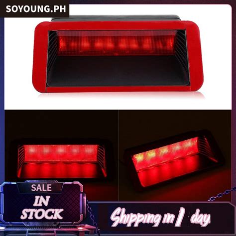 5 LED 12V Universal Car High Mount Rear Third Brake Light Shopee