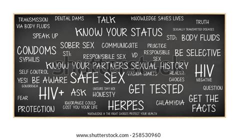 Safe Sex Blackboard Know Your Status Stock Photo 258530960 Shutterstock