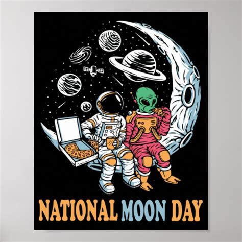 National Moon Day Essential Poster Zazzle