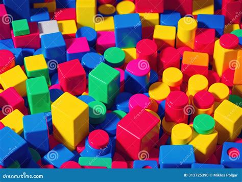 colorful building blocks stock photo image  generated