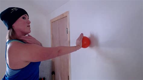 Serratus Anterior Wall Ball Activation Exercise Youtube