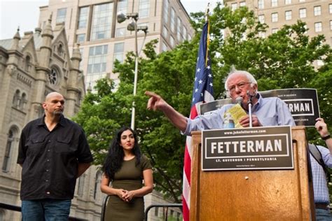 Fetterman Supporters Feel The Bern During Philly Endorsement Rally Whyy