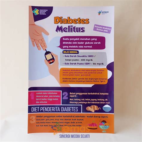 Jual Poster Kesehatan Poster Diabetes Mellitus Poster Diabetes