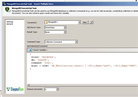 How To Insert Multiple Documents Into Mongodb Using Ssis Zappysys Blog