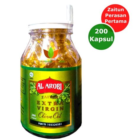 Jual Al Arobi Kapsul Jamu Obat Herbal Zaitun Extra Virgin Olive Oil