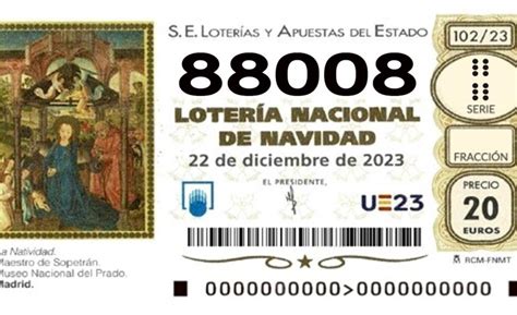 La Grossa de Nadal el número 88008 s ha venut a Alberic Carcaixent