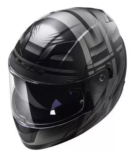 Casco Para Moto Integral Ls Stream Evo Ff Matt Black Y Titanium