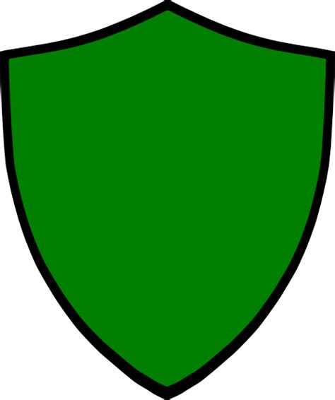 Shield-green Clip Art at Clker.com - vector clip art online, royalty ...