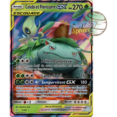 Celebi Florizarre Gx Ultra Rare Soleil Et Lune Duo De