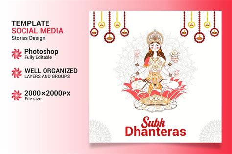 Fundo Shubh Dhanteras Pote De Moedas De Ouro E Design Floral Psd