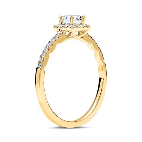 Brilladia Halo Ring 750er Gold Mit Diamanten DR0154SL 18KG