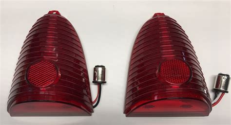 1955 Chevrolet Chevy Car Station Wagon Led Tail Lights Red 1157 Contact Socket