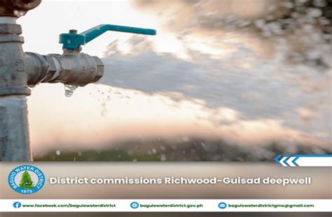 Baguio Baguio Water District Binuksan Na Ang Richwood Guisad Deepwell